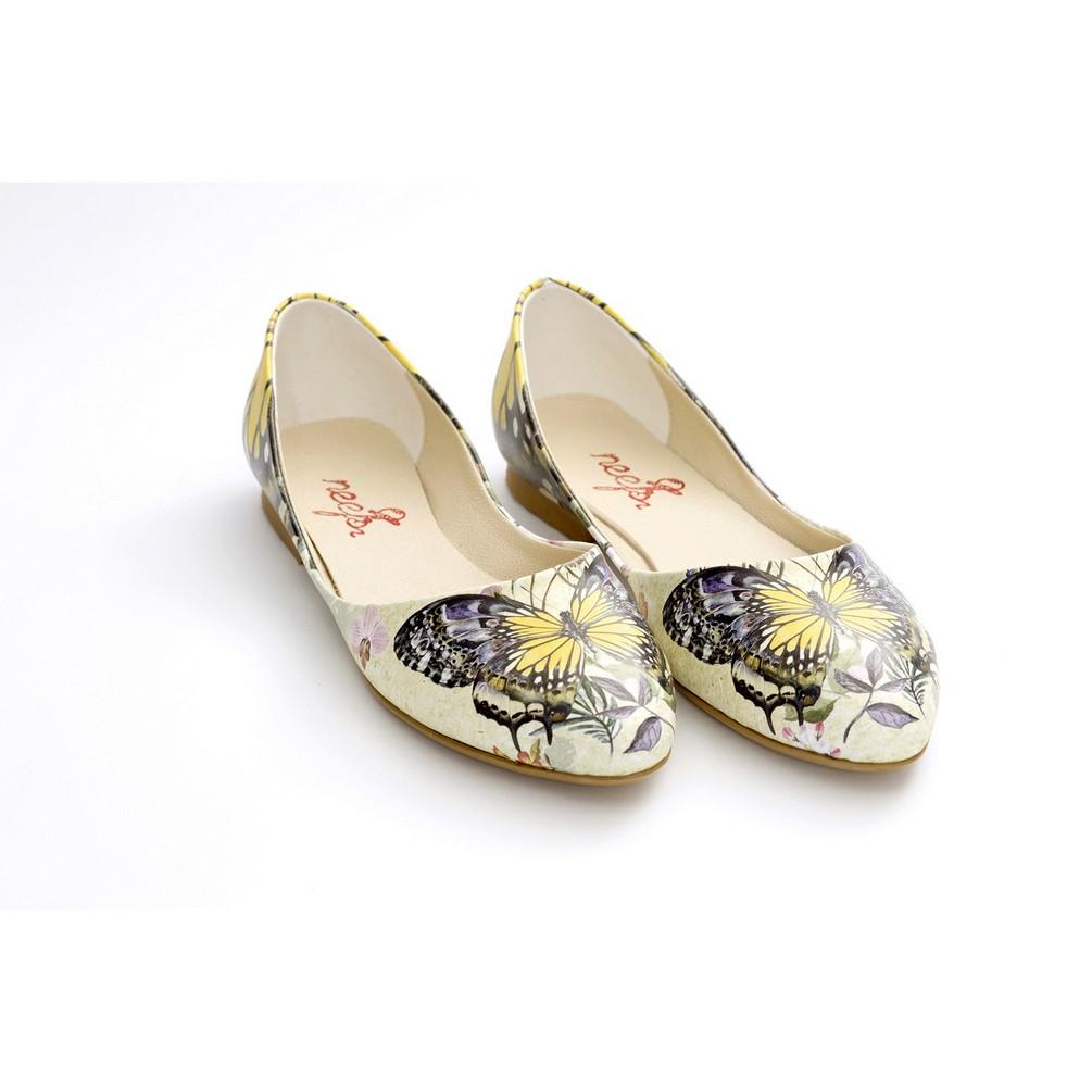 Butterfly Ballerinas Shoes NSS359 (770221834336)
