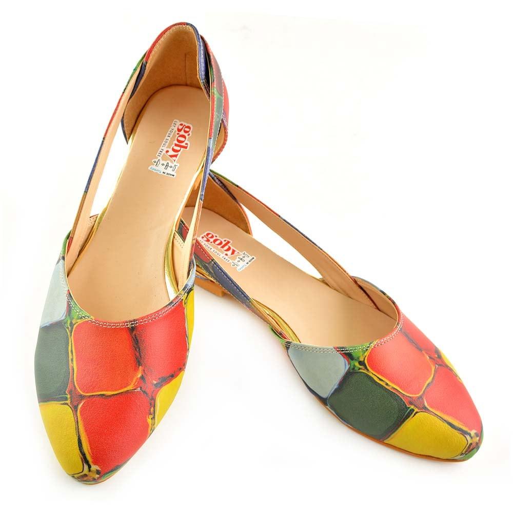 Colored Stones Ballerinas Shoes OMR7001 (506269925408)