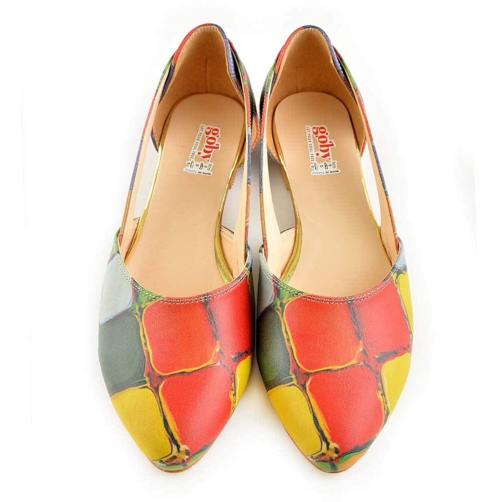 Colored Stones Ballerinas Shoes OMR7001 (506269925408)
