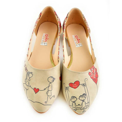 Couple in Love Ballerinas Shoes OMR7002 (506269958176)