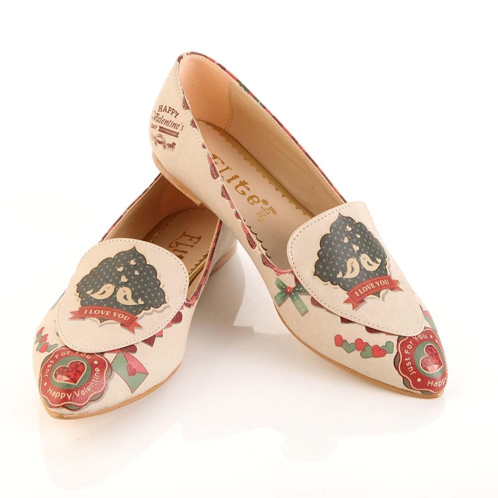 I Love You Ballerinas Shoes OMR7204 (506270613536)