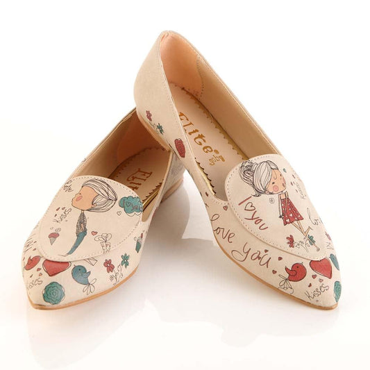 I Love You Ballerinas Shoes OMR7206 (506270842912)