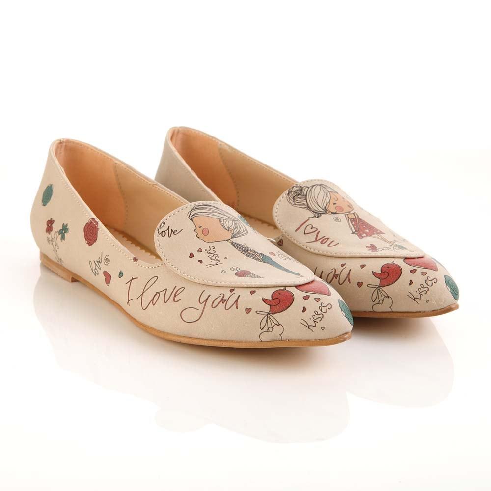 I Love You Ballerinas Shoes OMR7206 (506270842912)
