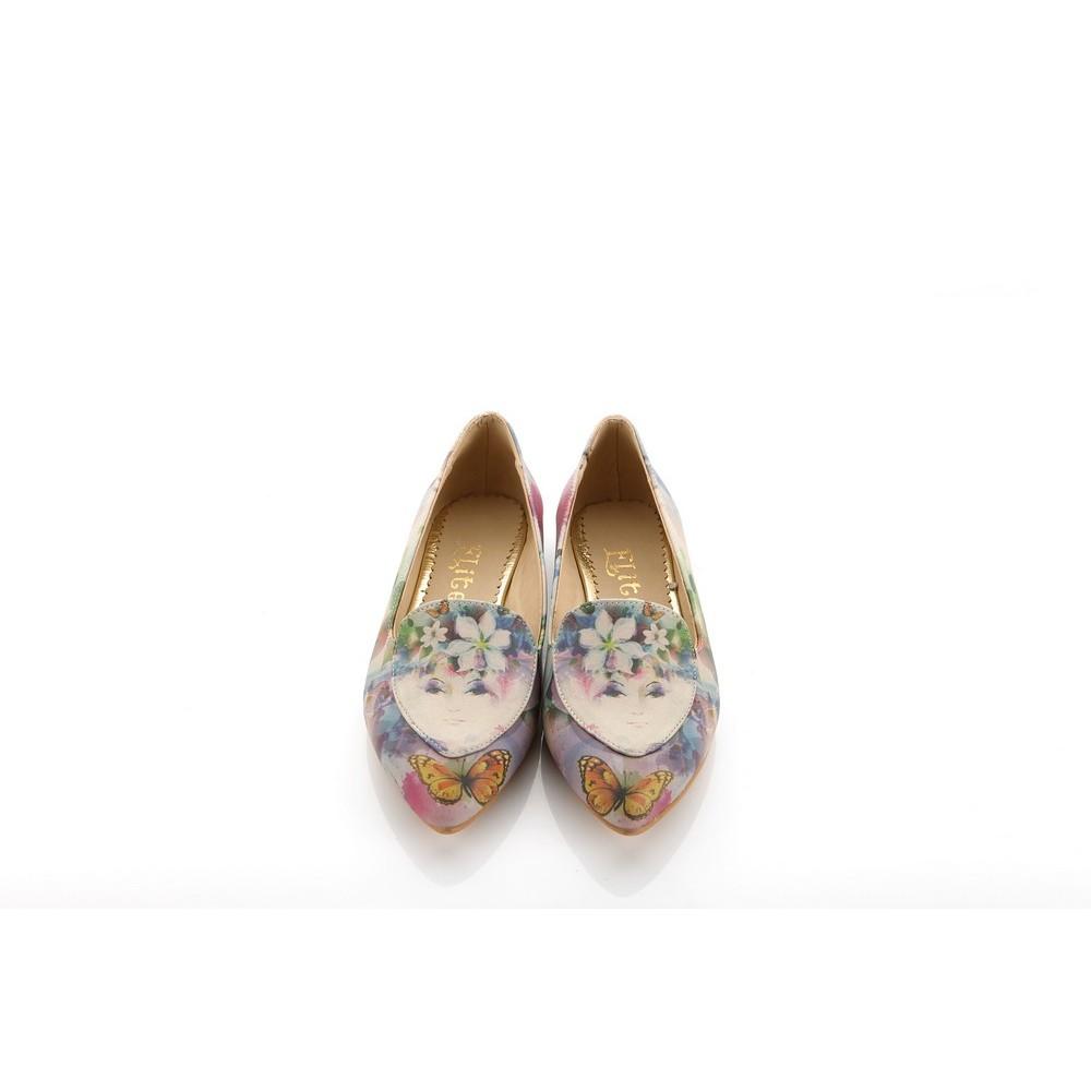 Flower Girl and Butterfly Ballerinas Shoes OMR7208 (1421210648672)