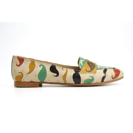 Mustache Ballerinas Shoes OMR7210 (1421210878048)