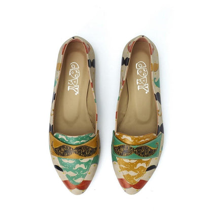 Mustache Ballerinas Shoes OMR7210 (1421210878048)