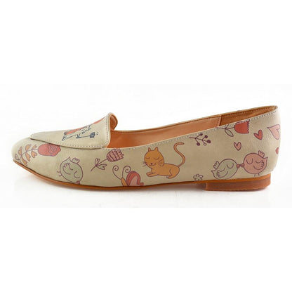 Smiley Kitten Ballerinas Shoes OMR7213 (1421211435104)