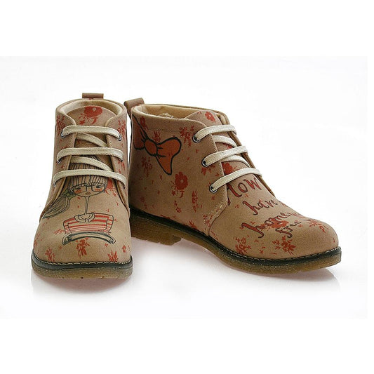 Study Girl Ankle Boots PH111 (1405807820896)