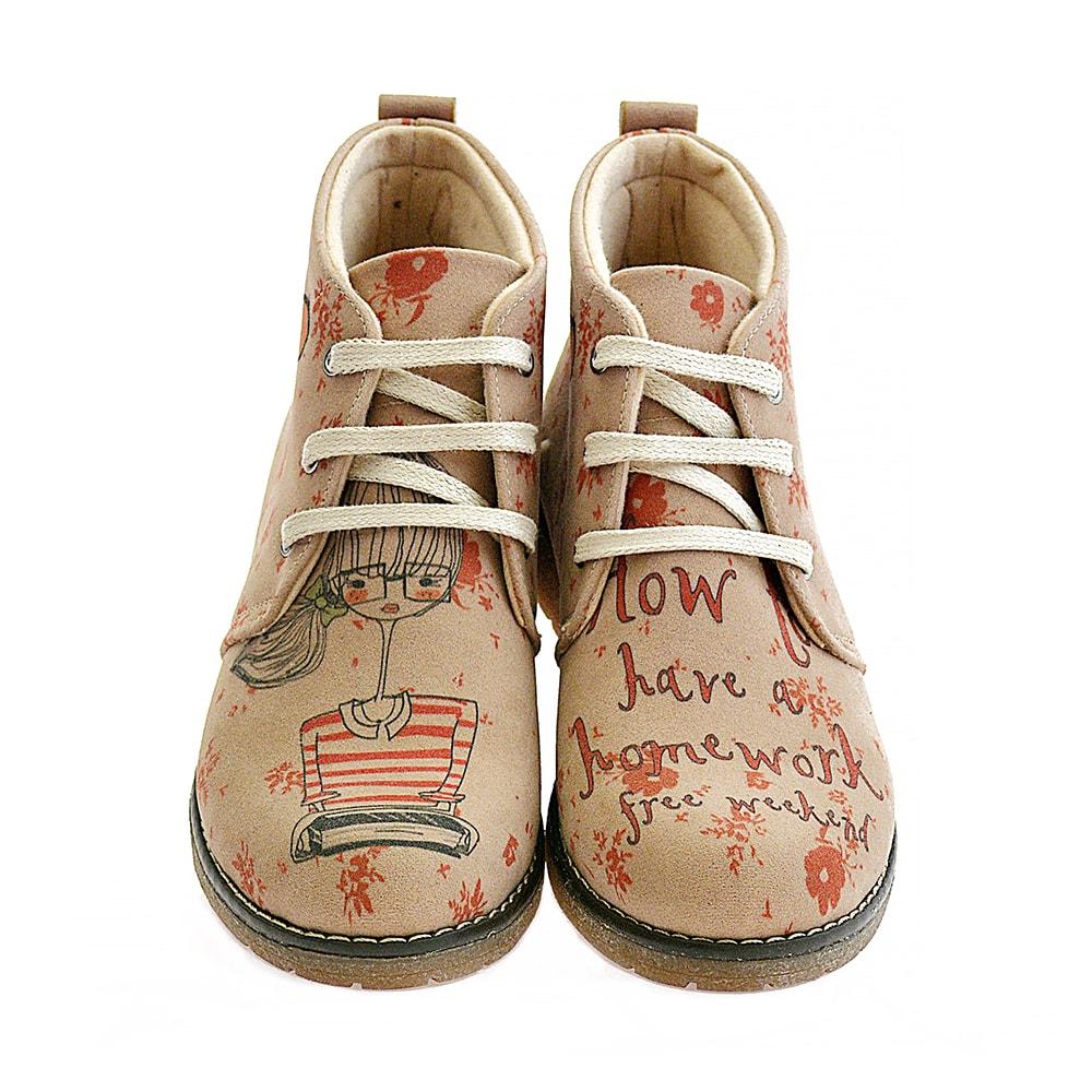 Study Girl Ankle Boots PH111 (1405807820896)