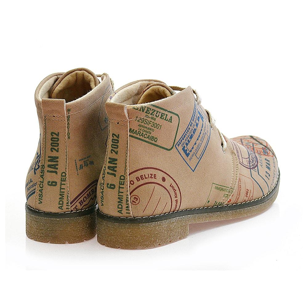 Postage stamps Ankle Boots PH112 (1405807853664)