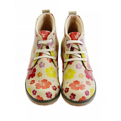 Flowers Ankle Boots PH201 (1421214941280)