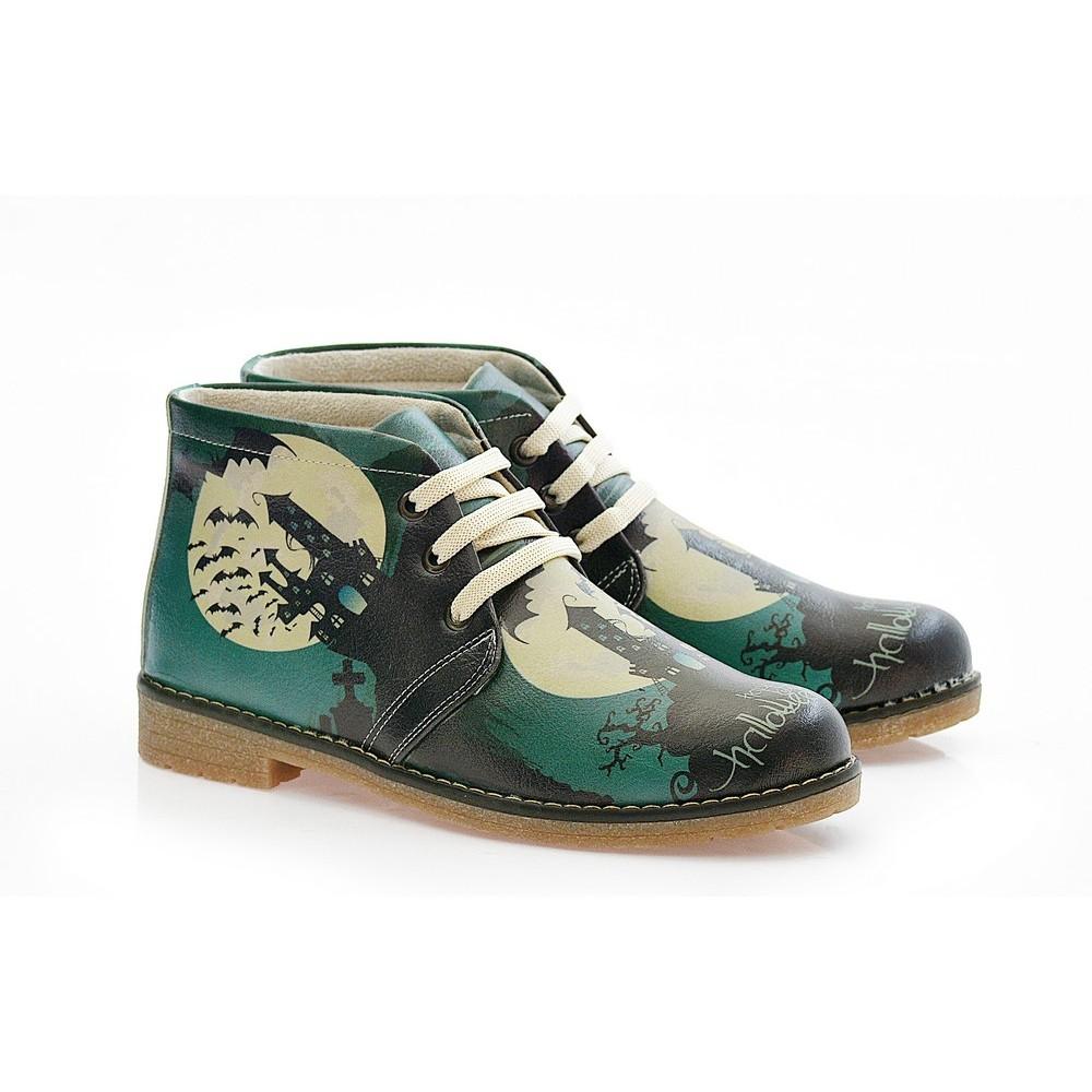 Happy Halloween Ankle Boots PH207 (1421215760480)