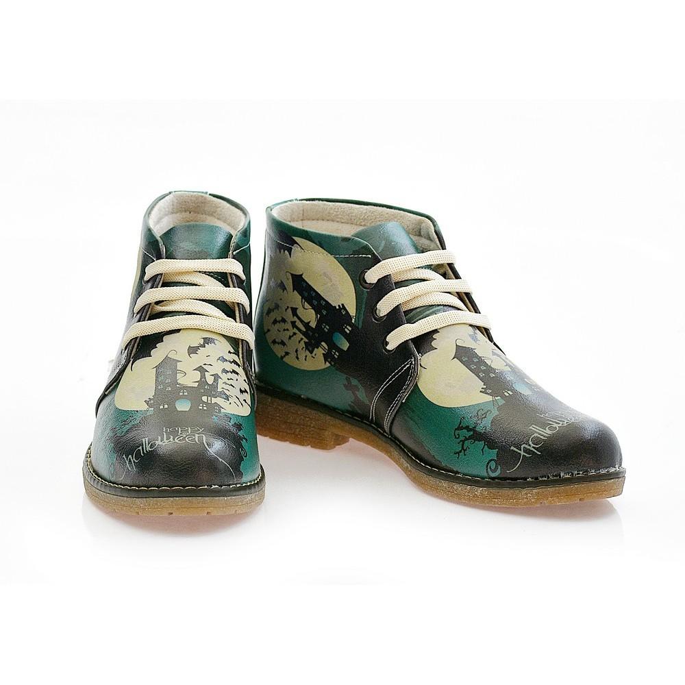 Happy Halloween Ankle Boots PH207 (1421215760480)