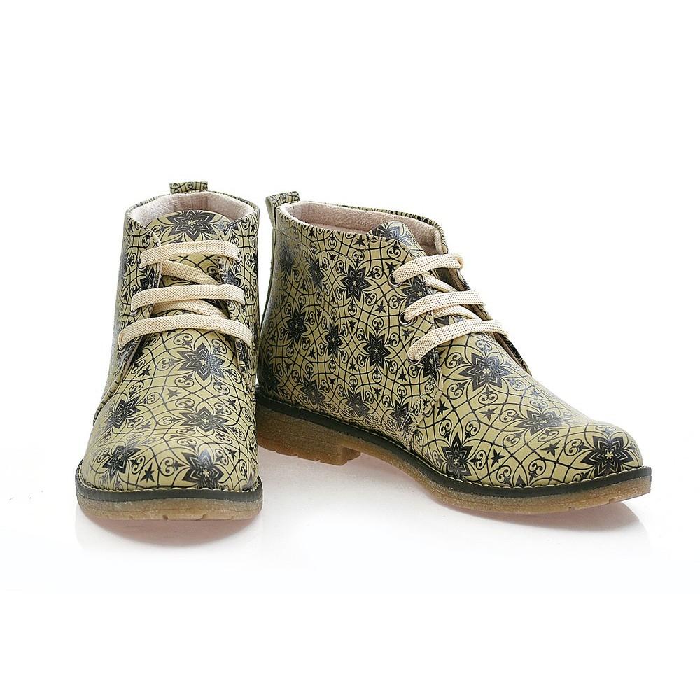Pattern Ankle Boots PH208 (1421397721184)