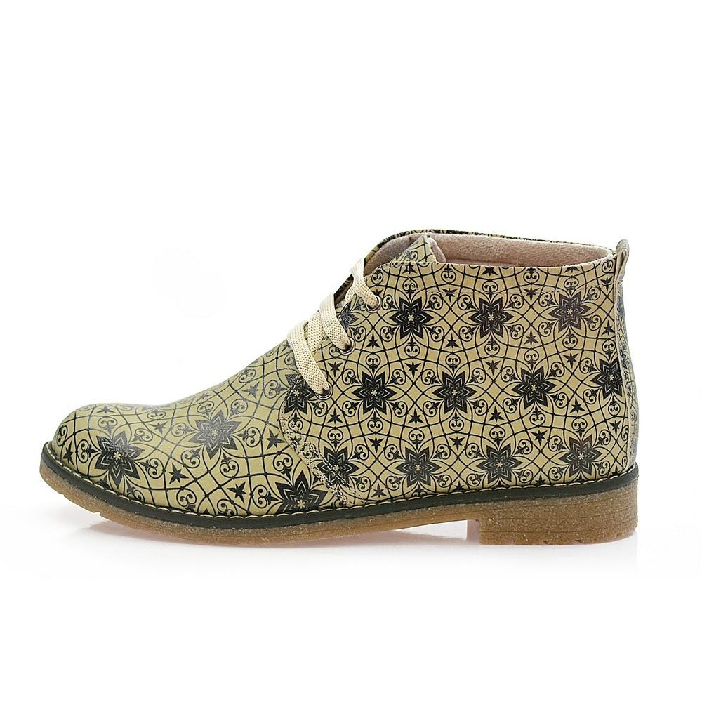 Pattern Ankle Boots PH208 (1421397721184)