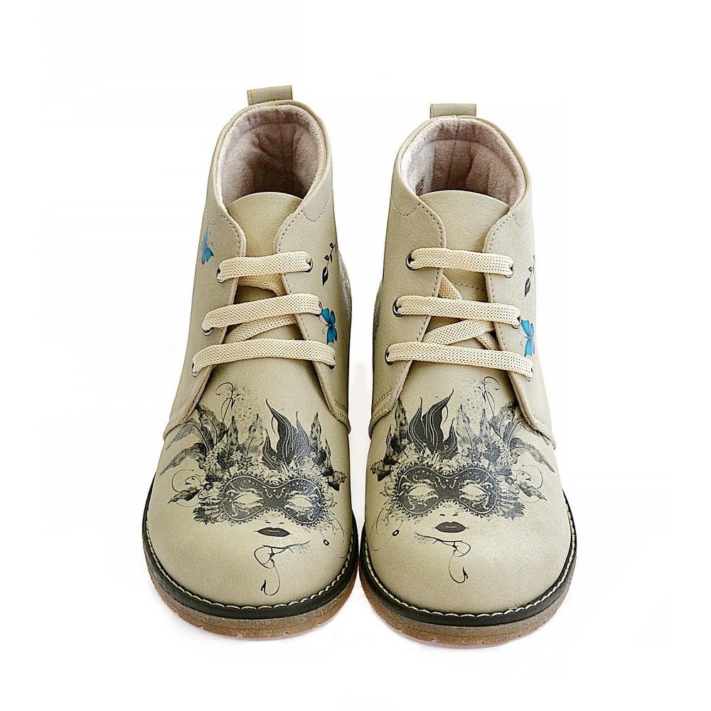 Masked Girl Ankle Boots PH212 (1421216219232)