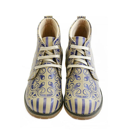 Pattern Ankle Boots PH213 (1421216383072)