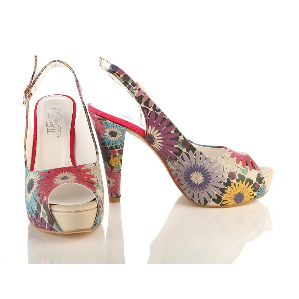 Flowers Heel Shoes PLT2048 (1405808607328)
