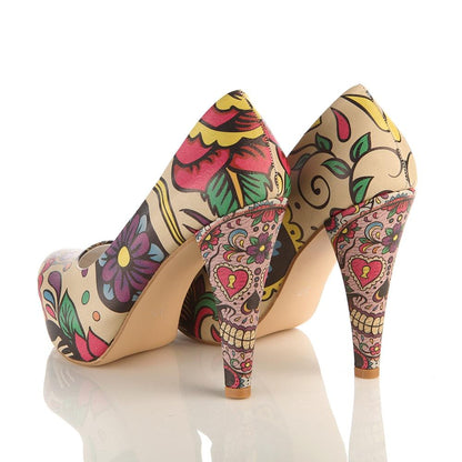 Skull Heel Shoes PLT2050 (1405808672864)