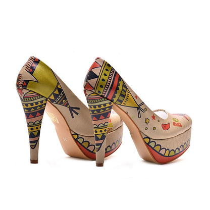Indian Fox and Owl Heel Shoes PLT2062 (1405809098848)