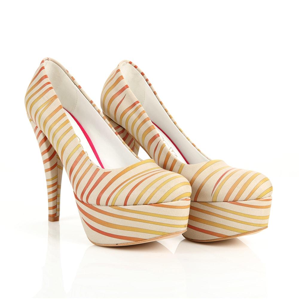 Striped Heel Shoes PLT2035 (1405808181344)