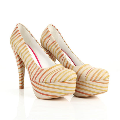 Striped Heel Shoes PLT2035 (1405808181344)