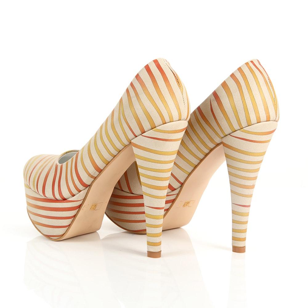 Striped Heel Shoes PLT2035 (1405808181344)