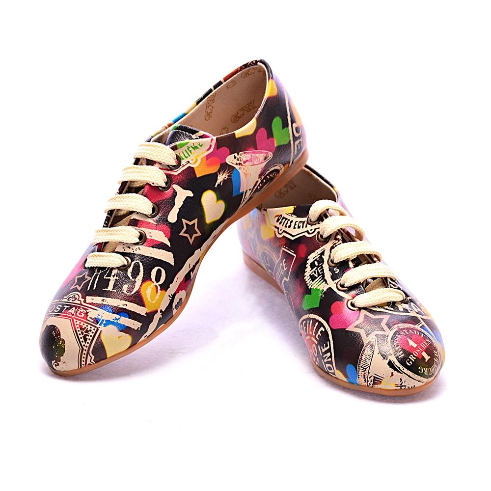 Colored Hearts Ballerinas Shoes SLV022 (506273824800)