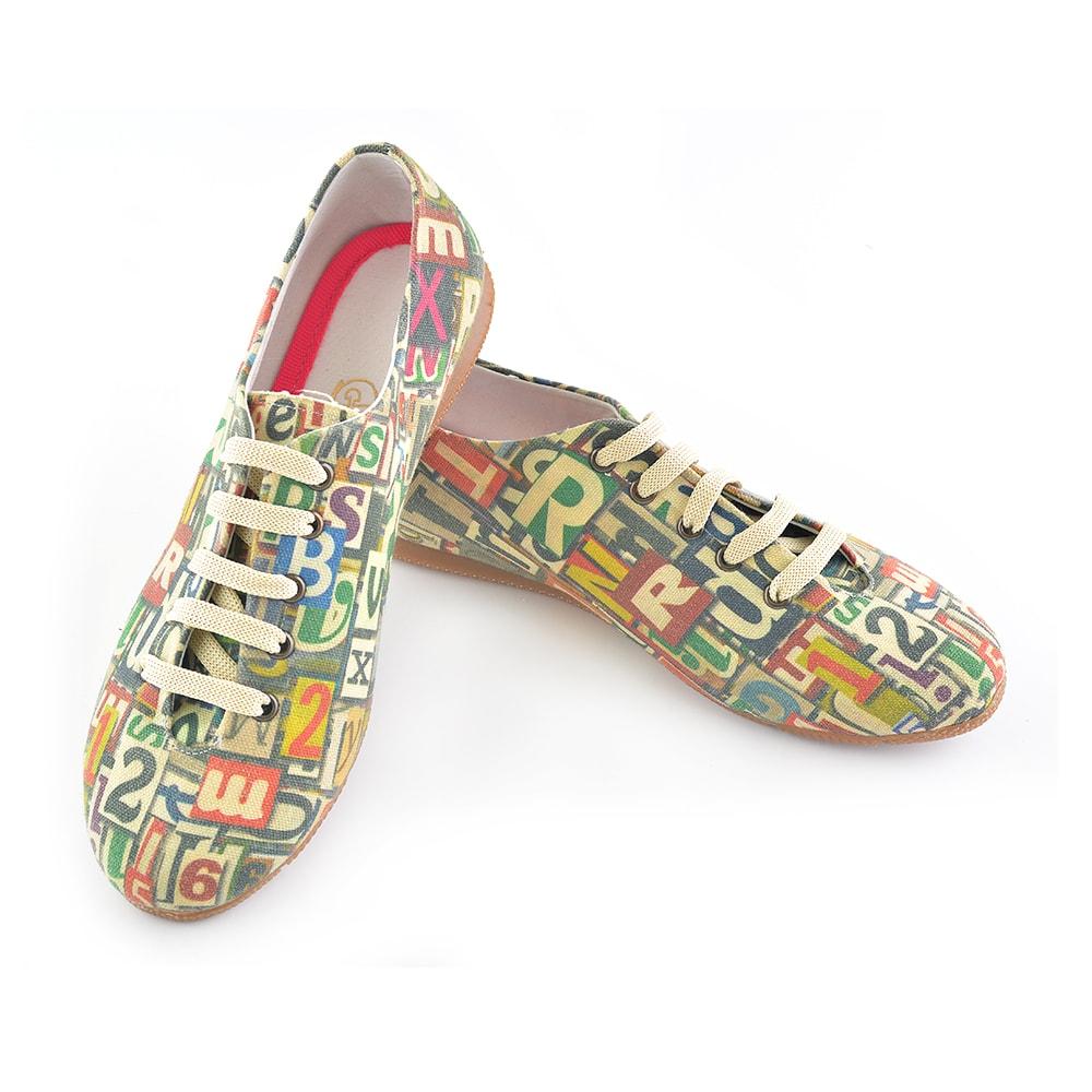 Numbers and Letters Ballerinas Shoes SLV031 (1405828694112)