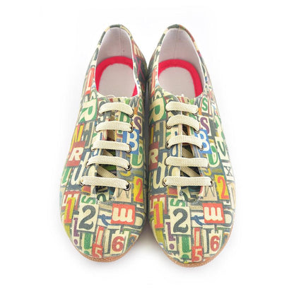 Numbers and Letters Ballerinas Shoes SLV031 (1405828694112)