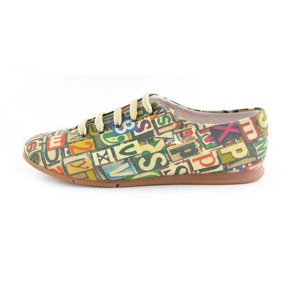 Numbers and Letters Ballerinas Shoes SLV031 (1405828694112)