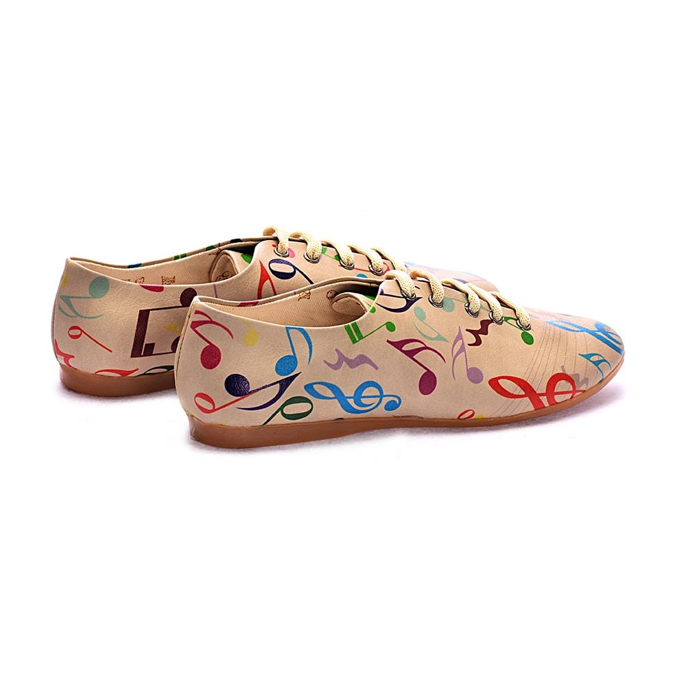 Music Notes Ballerinas Shoes SLV006 (506272808992)