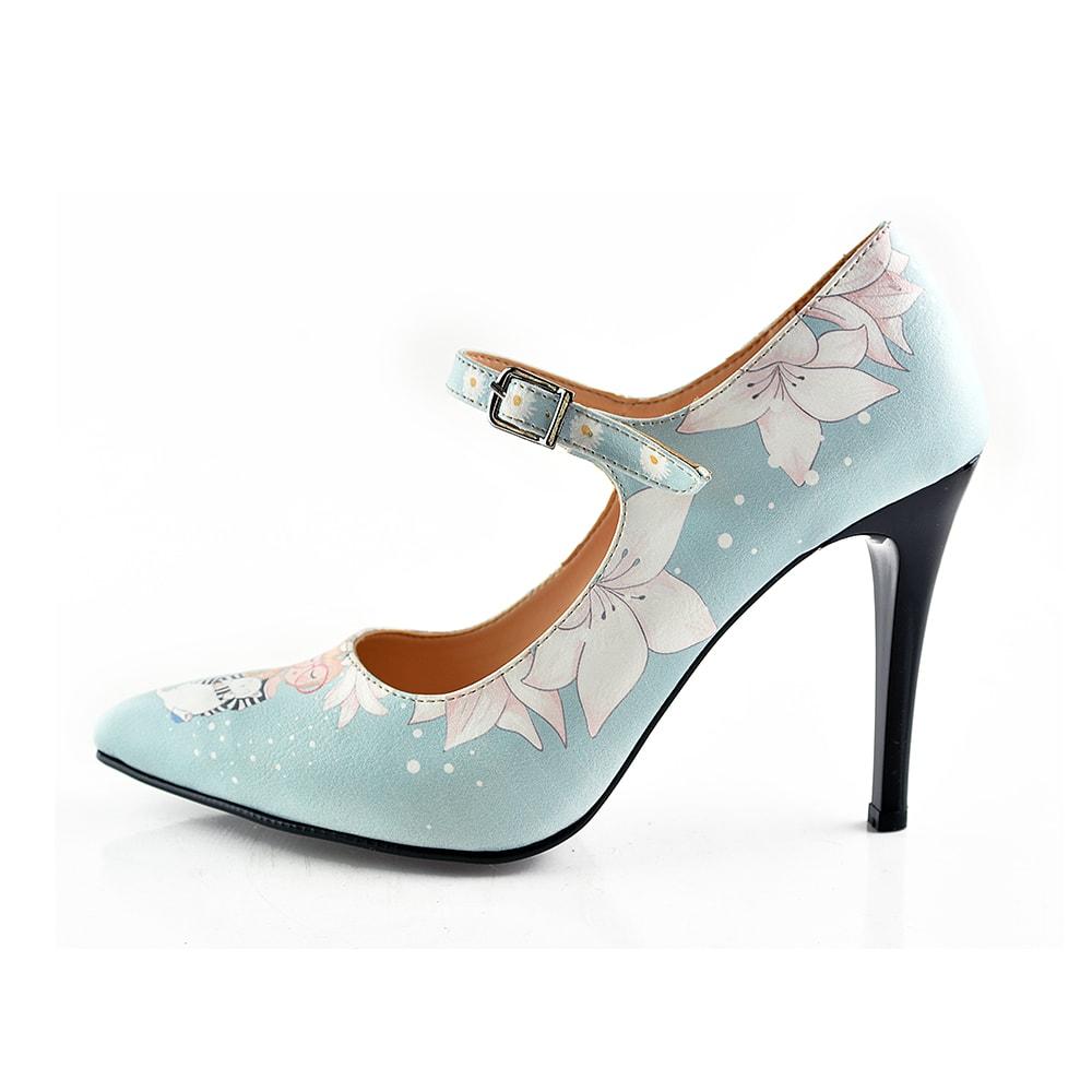 Girl With Glasses Heel Shoes STK101 (1405812899936)