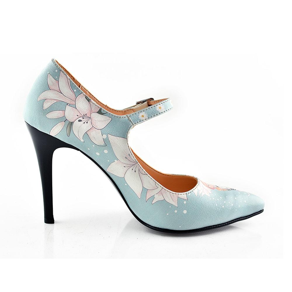 Girl With Glasses Heel Shoes STK101 (1405812899936)