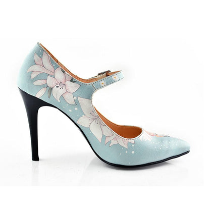 Girl With Glasses Heel Shoes STK101 (1405812899936)