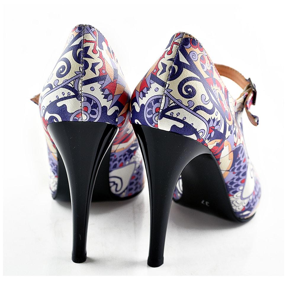 Leaves Heel Shoes STK103 (1405812965472)