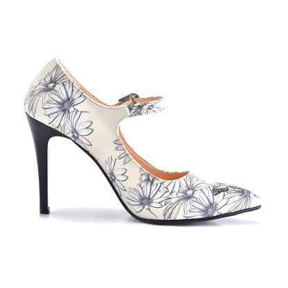 Daisy and Butterfly Heel Shoes STK104 (1405812998240)