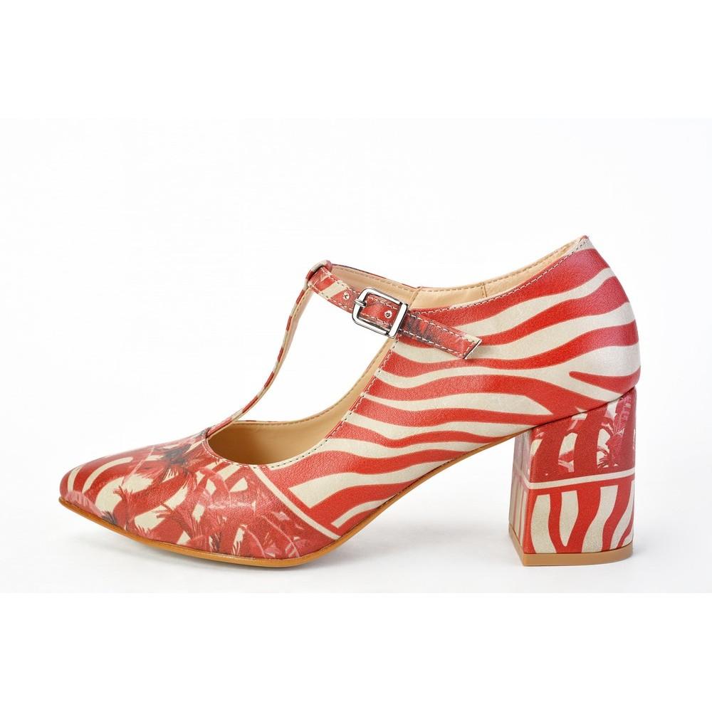 Tropical Red Heel Shoes STK301 (1421225590880)