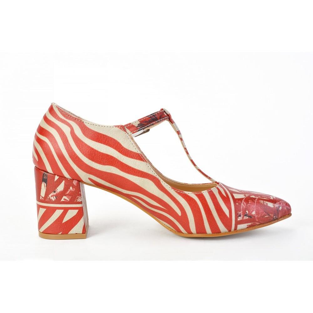 Tropical Red Heel Shoes STK301 (1421225590880)