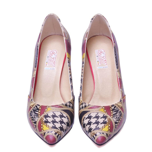 Pattern Heel Shoes STL3002 (1405813063776)