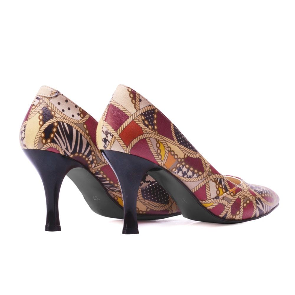Pattern Heel Shoes STL3002 (1405813063776)