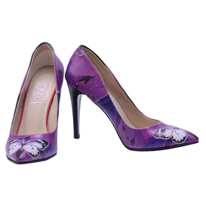 Purple Butterfly Heel Shoes STL4402 (506277396512)