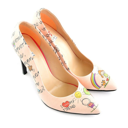 I Love You My Friend Heel Shoes STL4409 (506277625888)