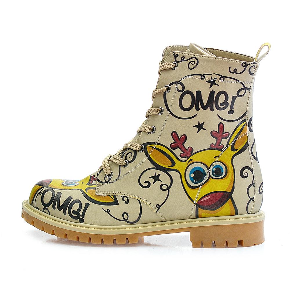 Confused Giraffe Long Boots TMB1029 (1405815455840)