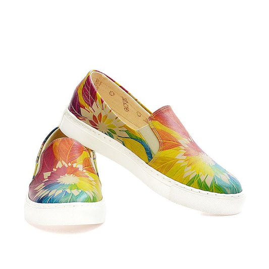 Colored Leaves Sneaker Shoes VN4003 (1405817913440)