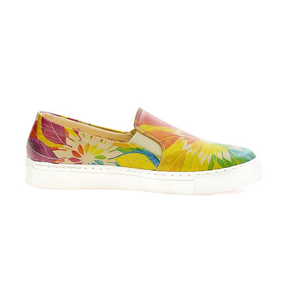 Colored Leaves Sneaker Shoes VN4003 (1405817913440)