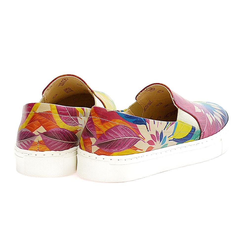Colored Leaves Sneaker Shoes VN4003 (1405817913440)