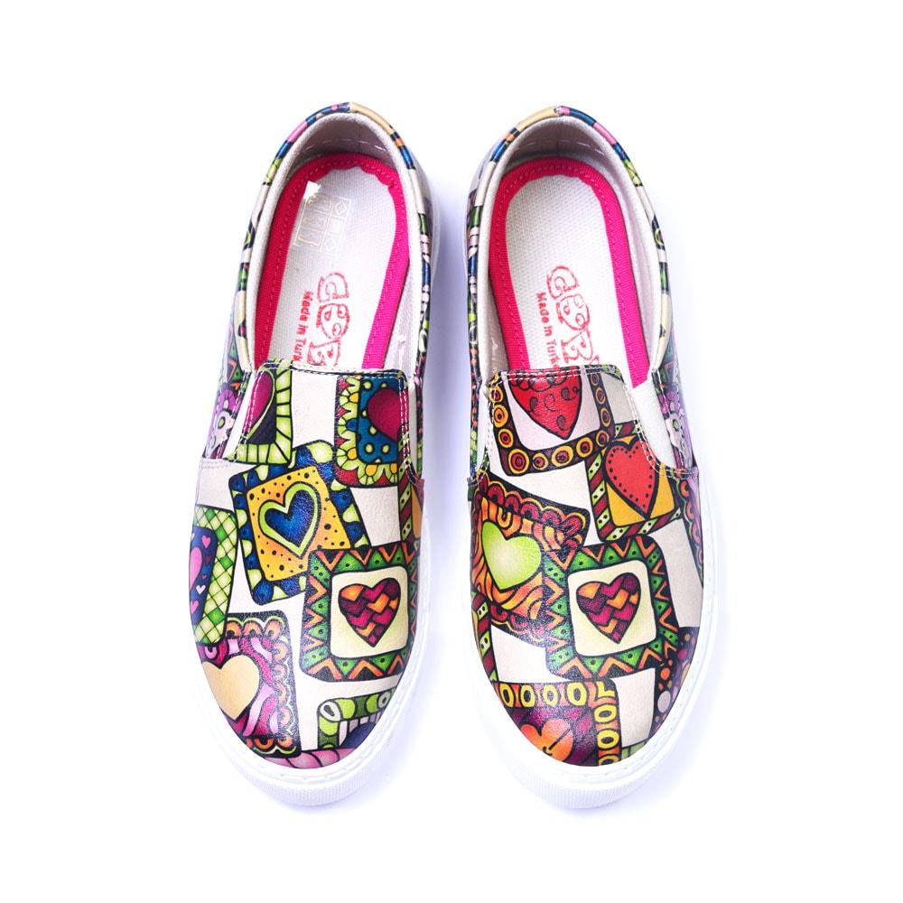 Hearts Sneaker Shoes VN4033 (1405817978976)