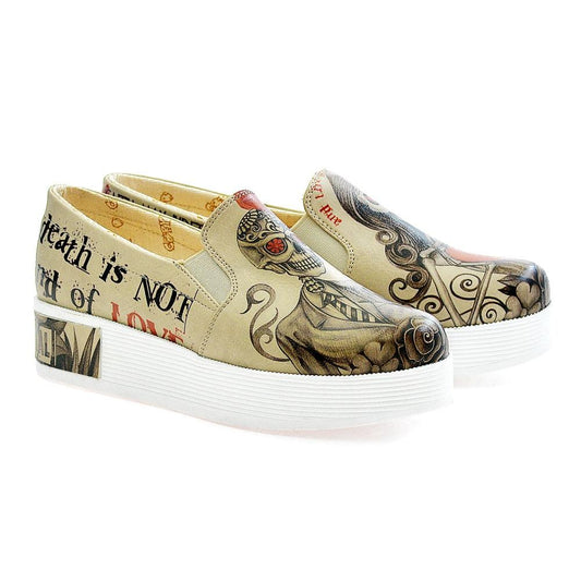 Death is Not End of Love Sneaker Shoes VN4222 (506280476704)
