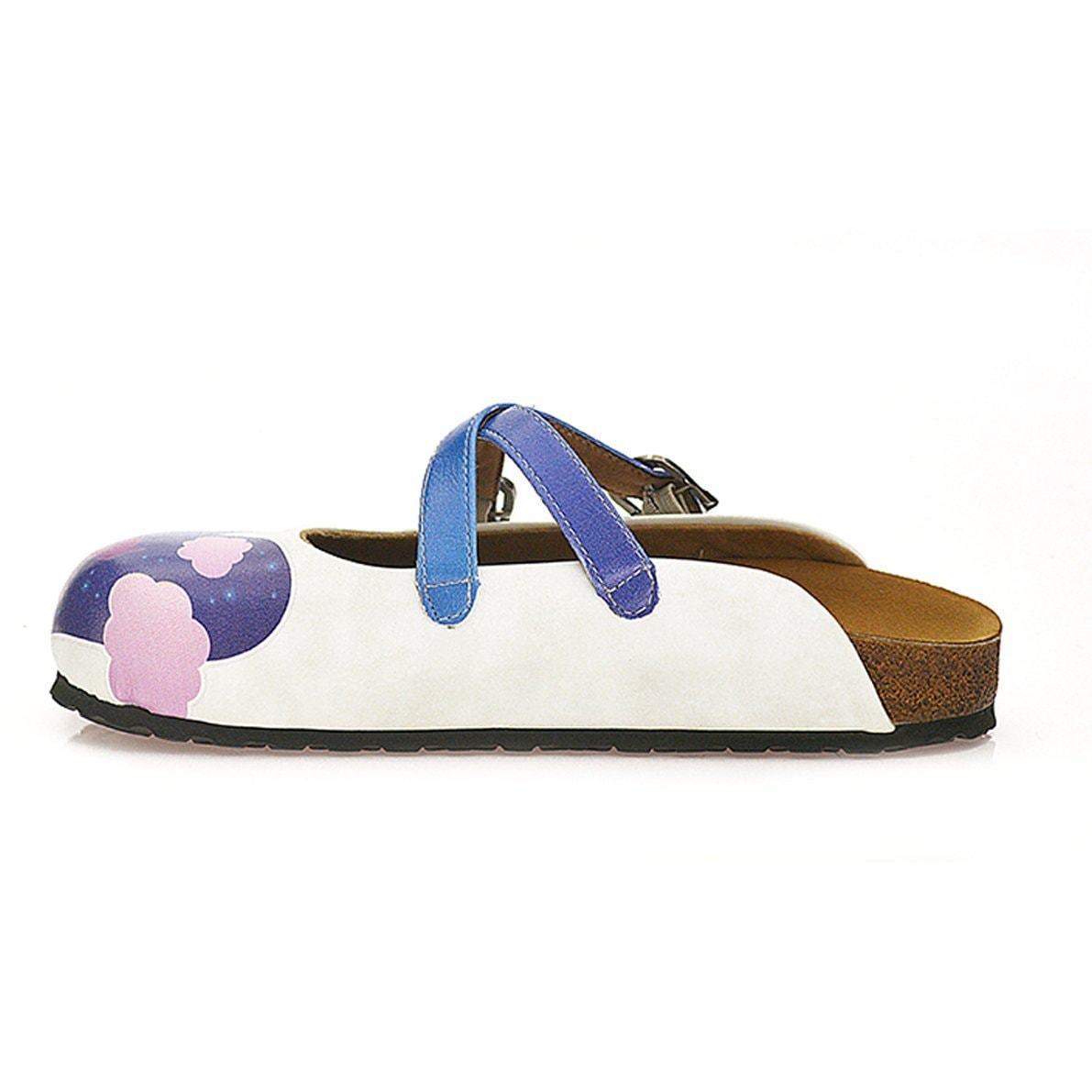 Blue Nighttime Heart Clogs WCAL116 (737673674848)